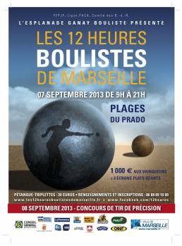 Les 12 heures boulistes de Marseille le 7 et 8 septembre
