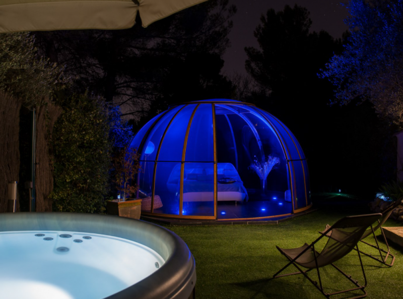 Chambres d'hôtes insolites pour passer une nuit dans une bulle à Aubagne en Provence